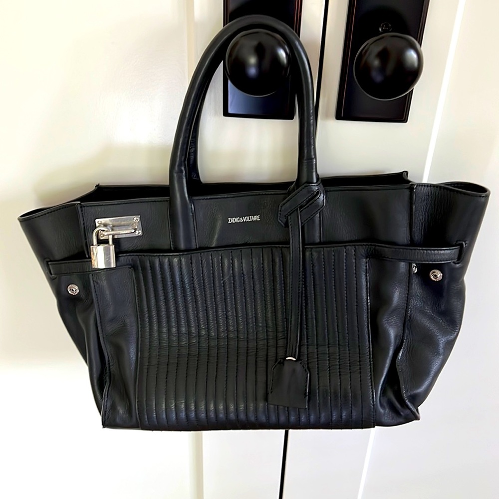 Zadig and Voltaire Black Leather Bag